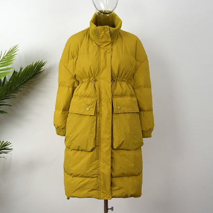 Cotton Thickened Long Parkas Coat for Women