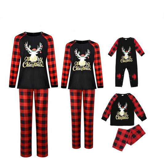 Merry Reindeer Print Family Matching Pajama Set